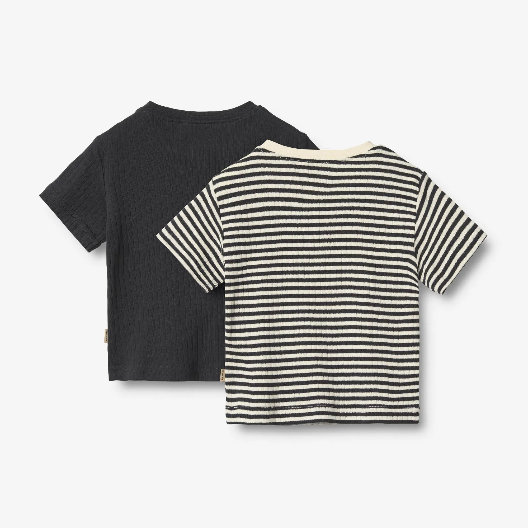 2 Rib T-shirt S/S Fabian - navy rib stripe