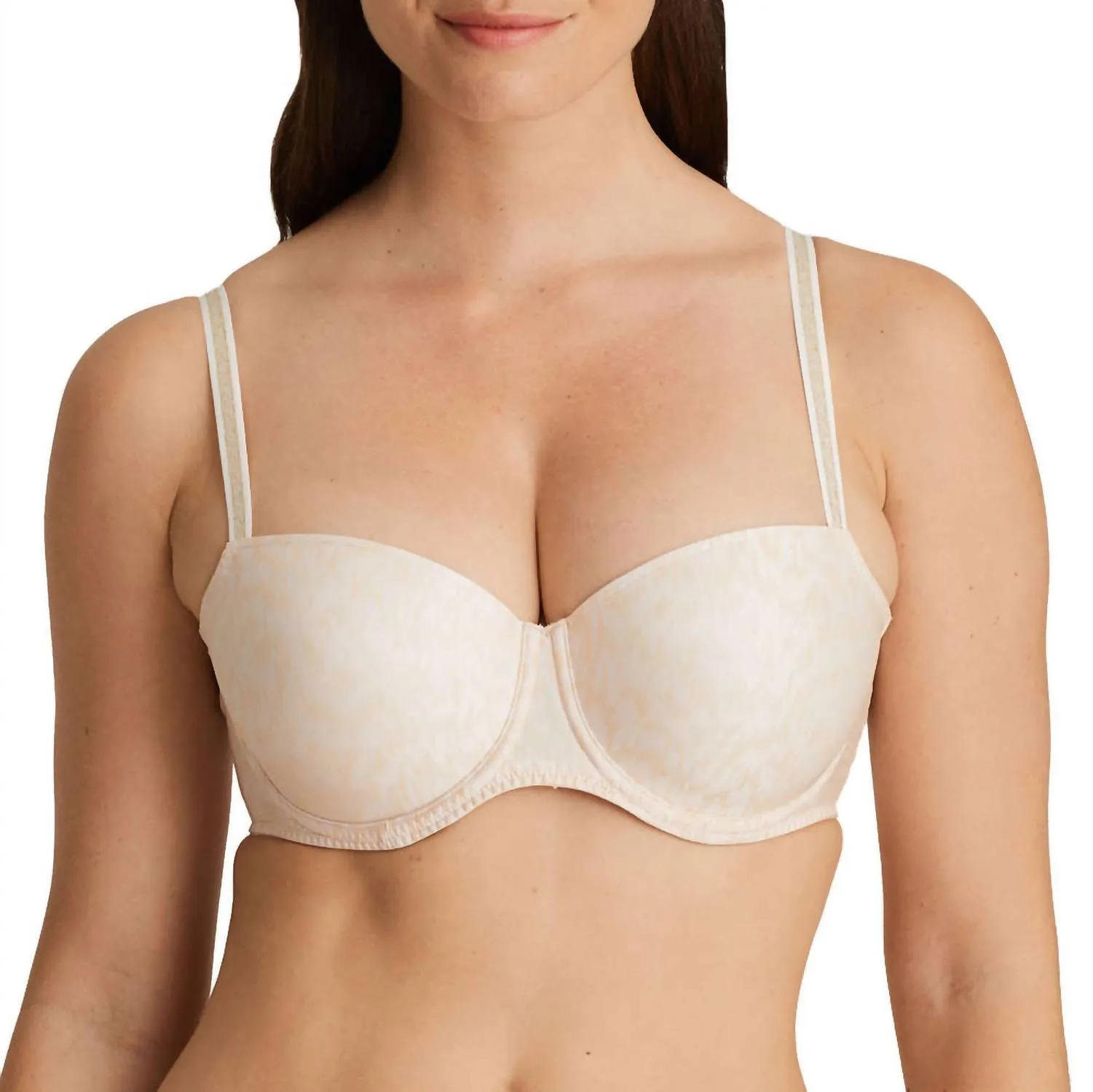 Bijou Padded Balcony Bra In Pink Blush