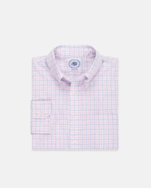 GOLD LABEL DRESS SHIRT - BLUE/PINK CHECK