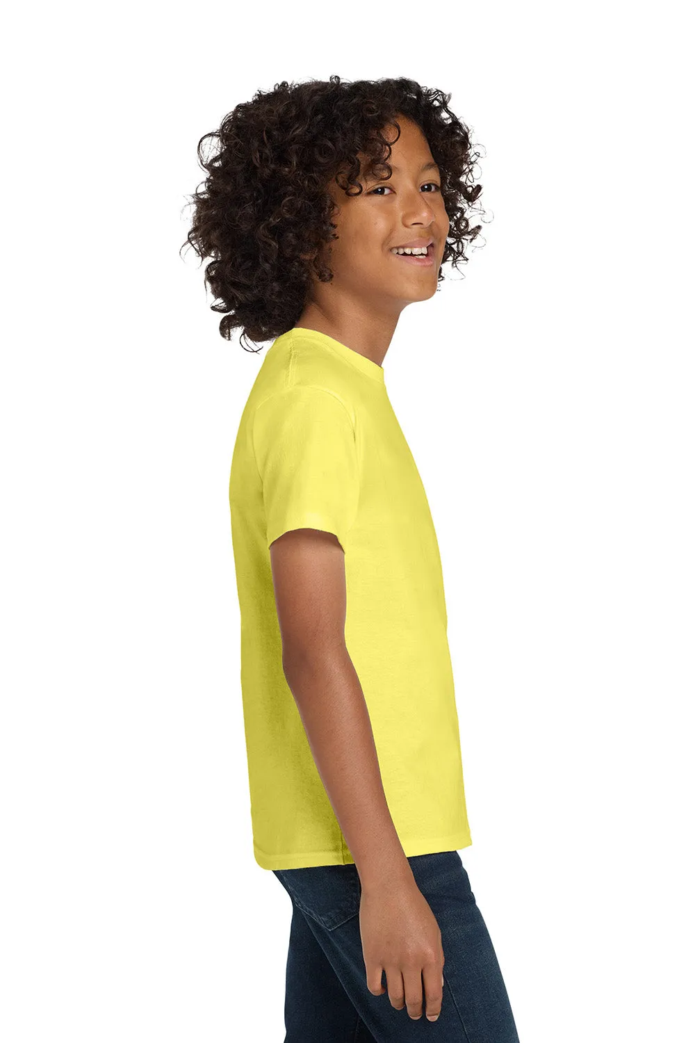 Hanes Youth ComfortSoft Short Sleeve Crewneck T-Shirt - Yellow