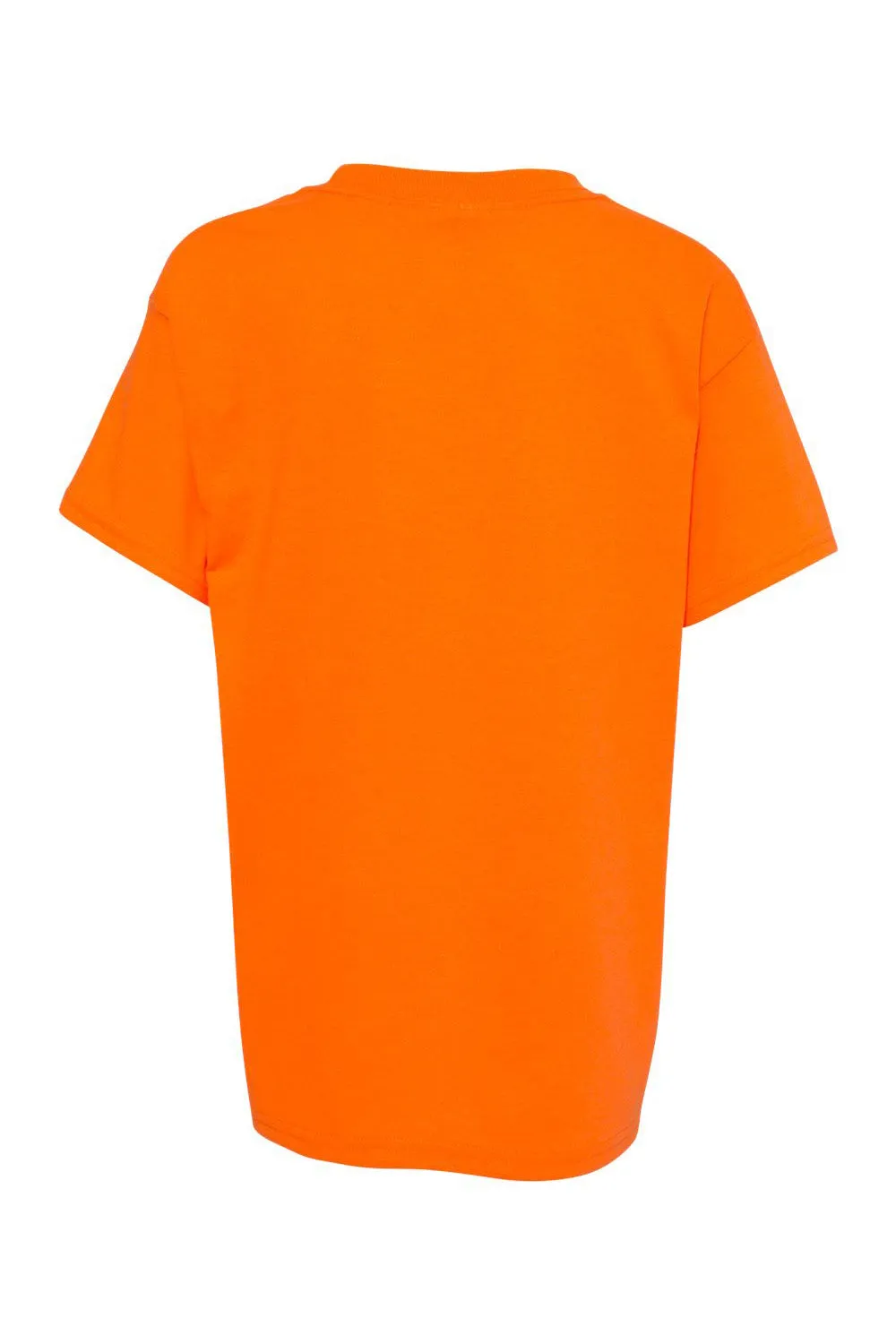 Hanes Youth EcoSmart Short Sleeve Crewneck T-Shirt - Safety Orange