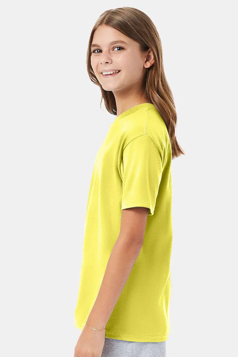Hanes Youth Nano-T Short Sleeve Crewneck T-Shirt - Yellow