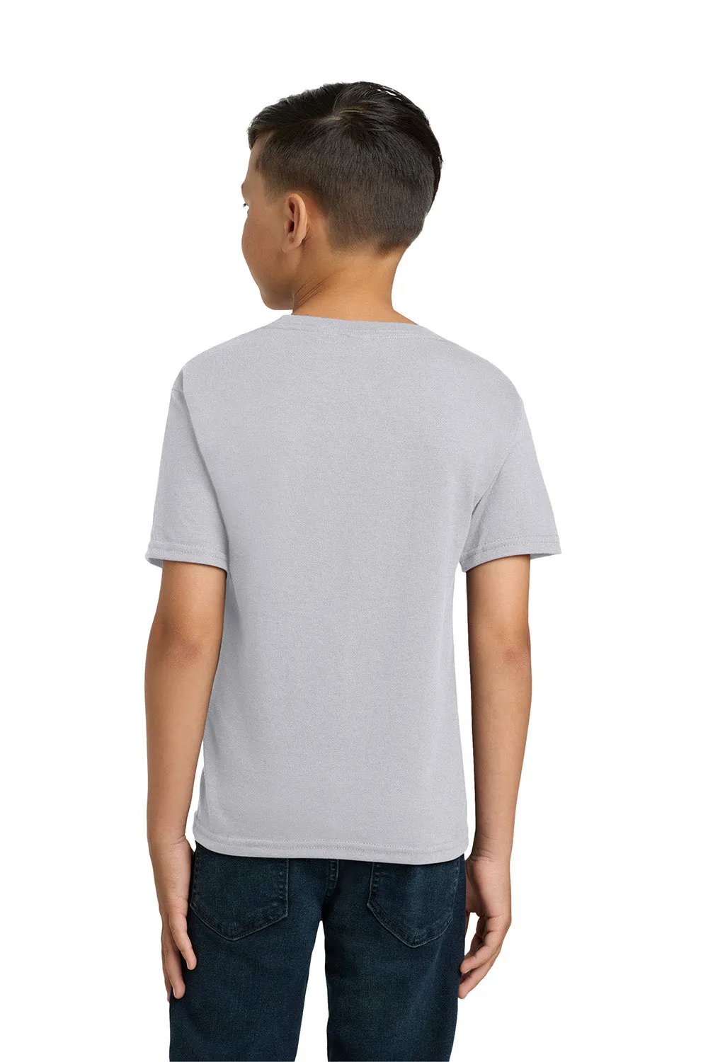 Jerzees Youth Dri-Power Moisture Wicking Short Sleeve Crewneck T-Shirt - Silver Grey