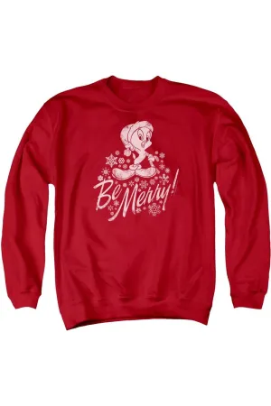 Looney Tunes Merry Tweety Adult Crewneck Sweatshirt