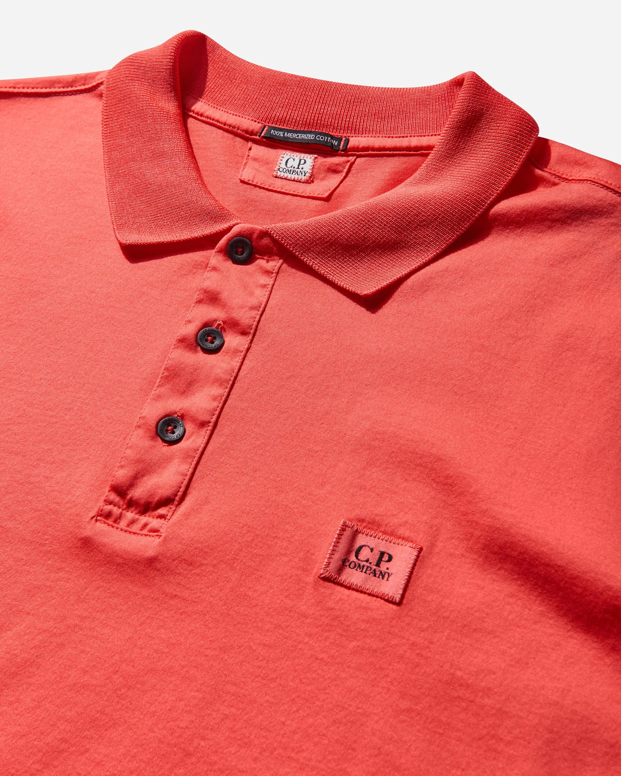 Men's 70/2 Mercerized Jersey Polo Shirt Poinciana