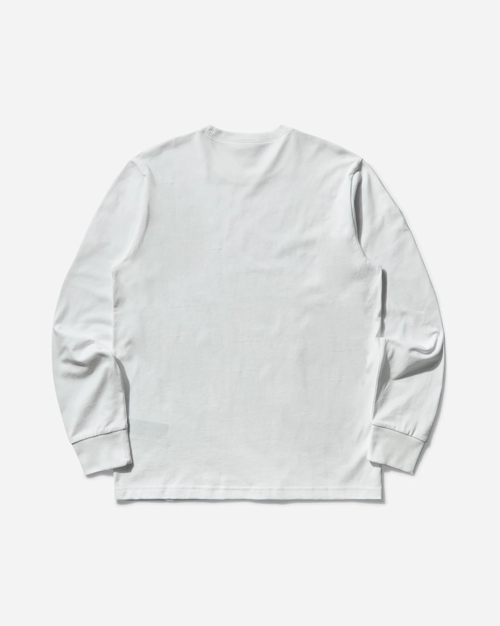Men's Reverse Weave Loose Fit Longsleeve T-Shirt White