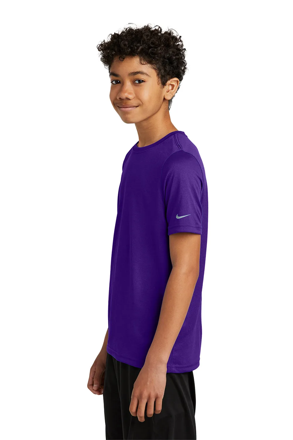 Nike Youth rLegend Dri-Fit Moisture Wicking Short Sleeve Crewneck T-Shirt - Court Purple