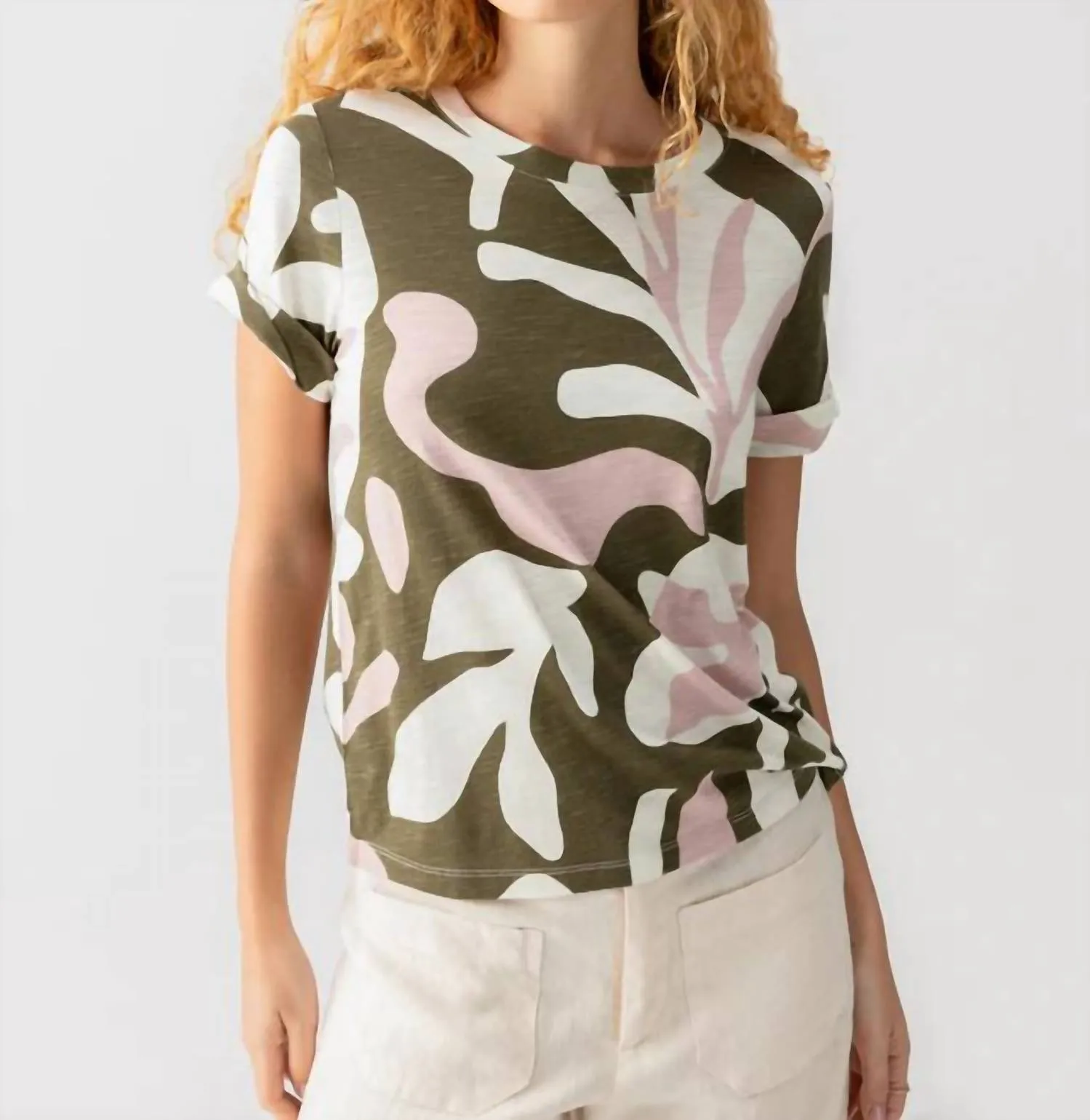 Perfect Tee In Fatigue Mineral