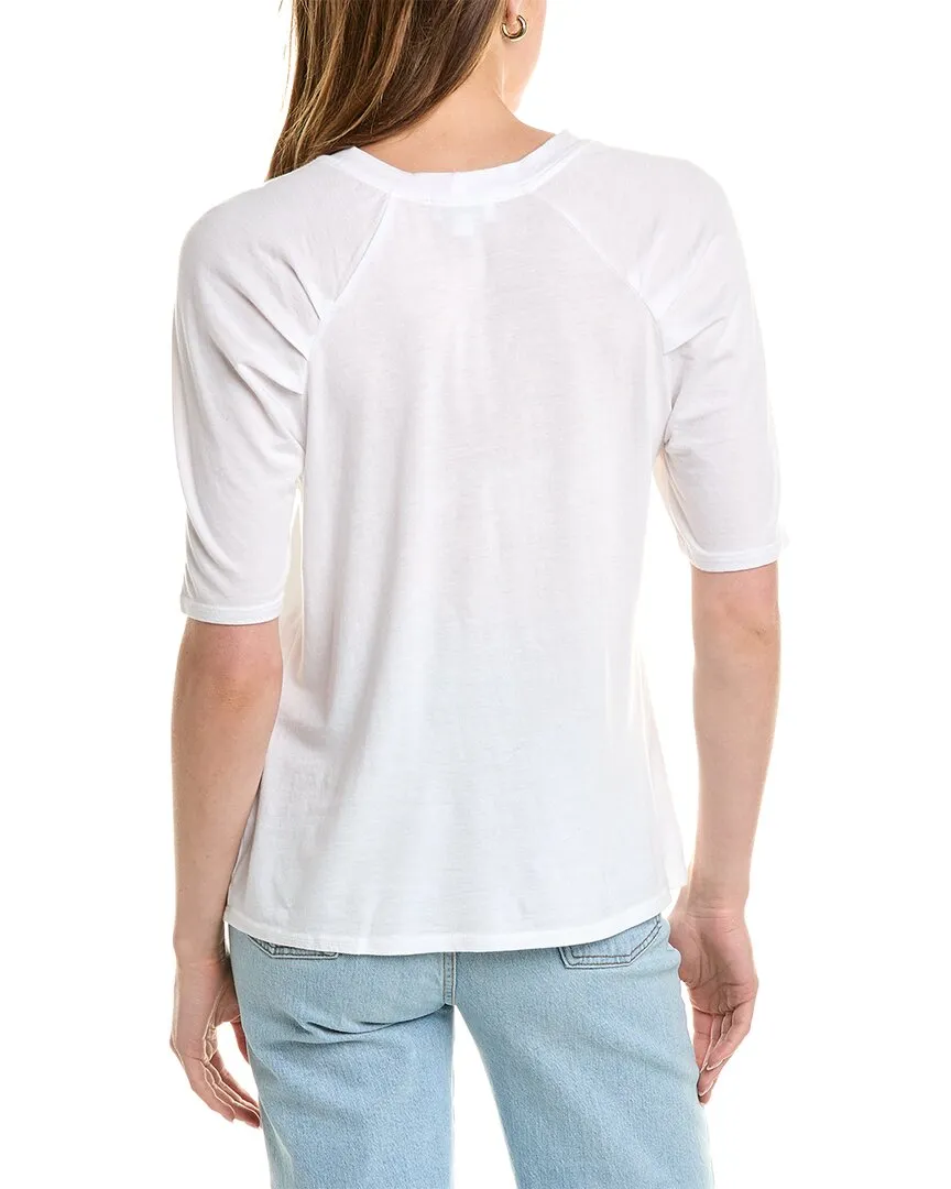 Socialite Raglan Pleated T-Shirt
