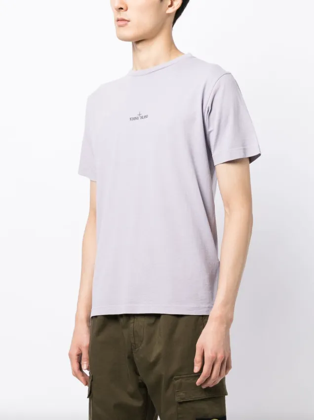 Stone Island logo-print cotton T-shirt