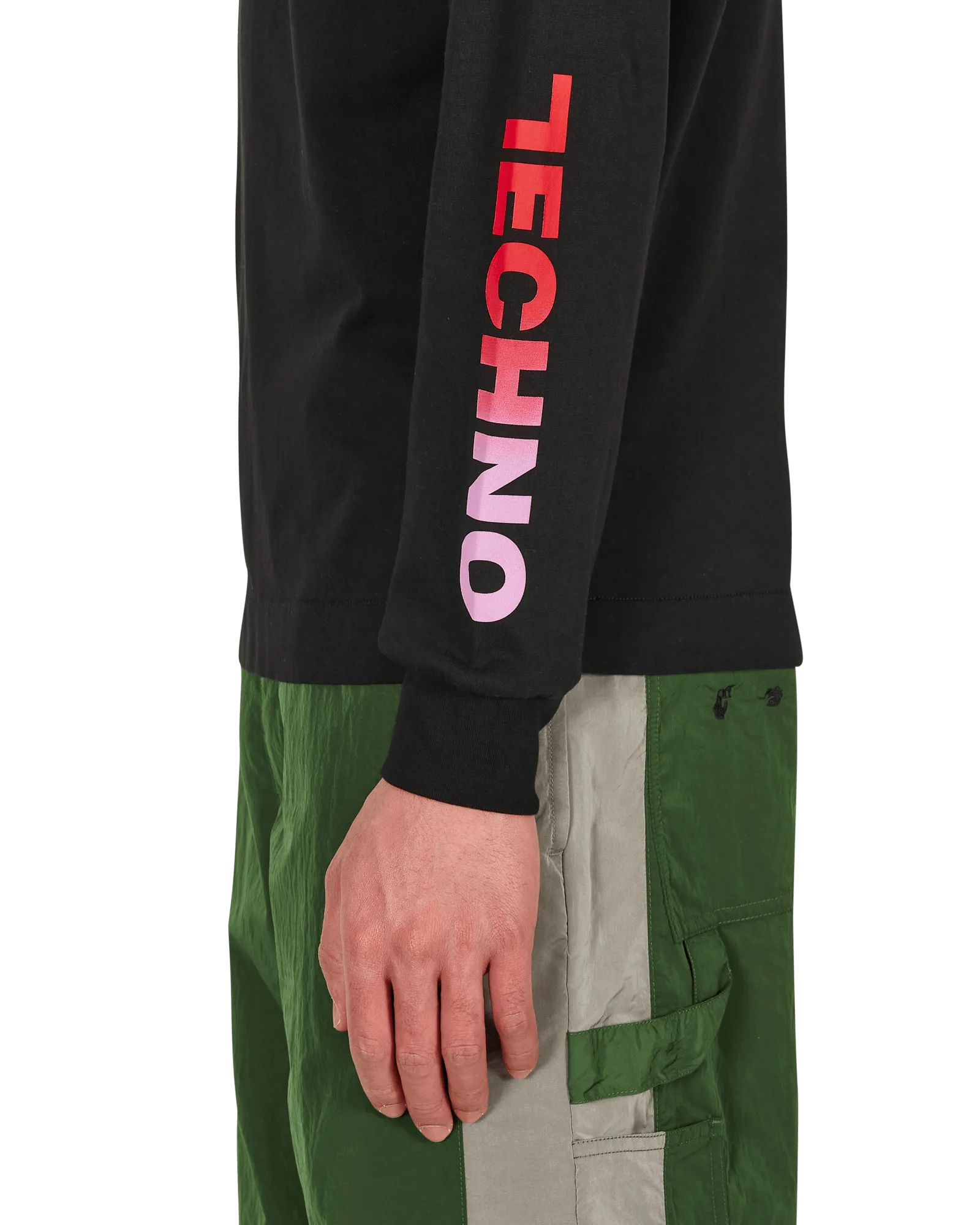 Techno Longsleeve T-Shirt Black