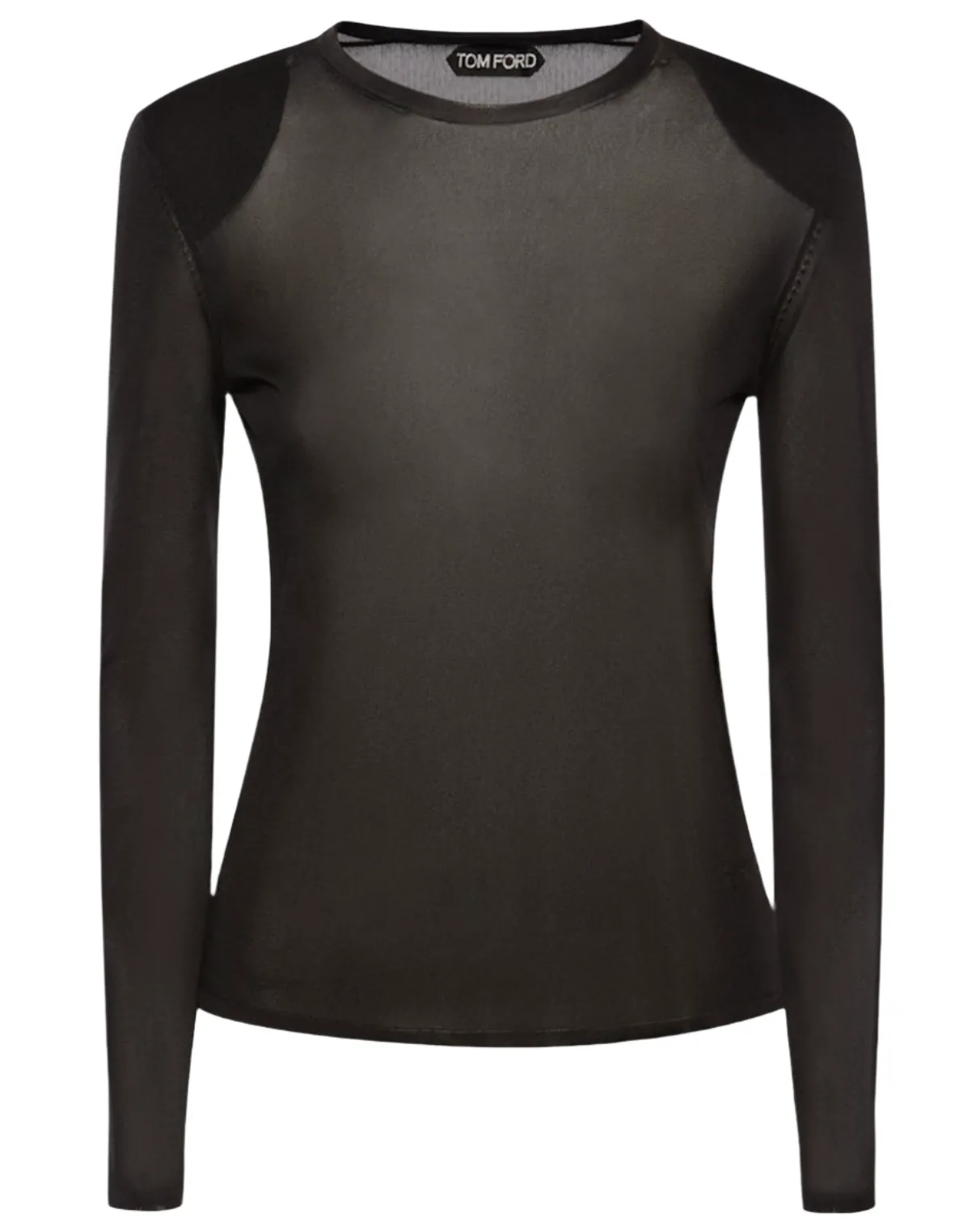 Tom Ford Women's Viscose Padded Shoulder Top In Black