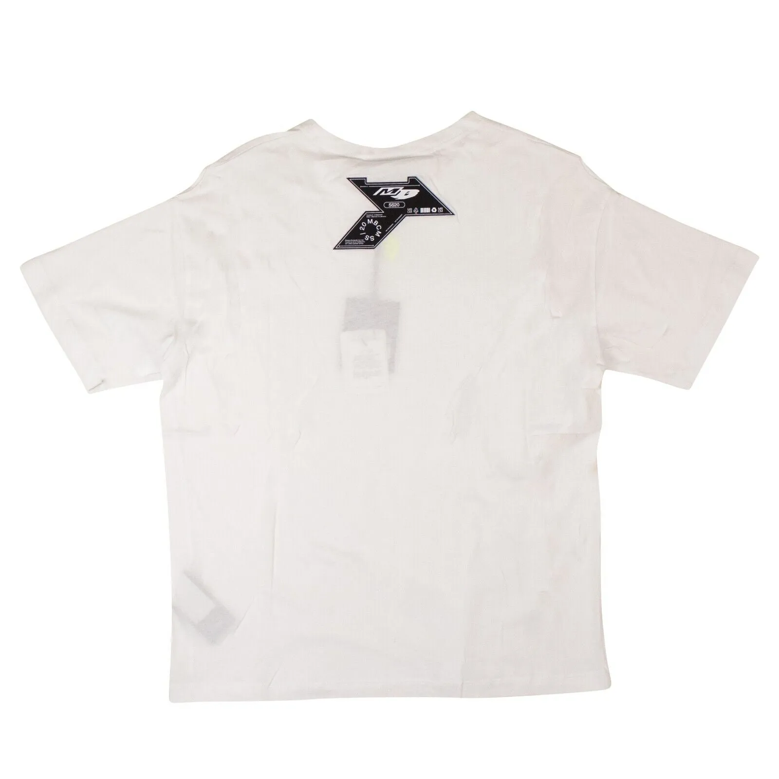 White Cross Open Shoulder T-Shirt