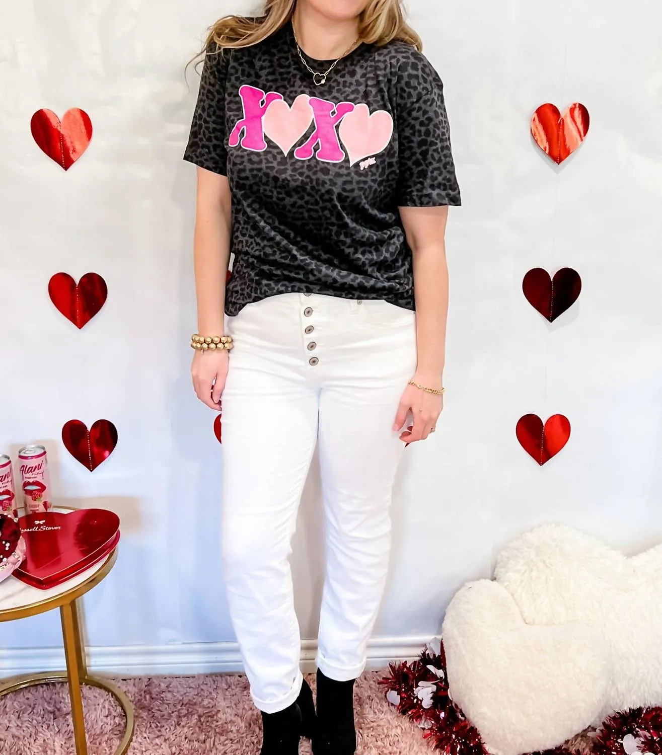 Xoxo Tee In Grey